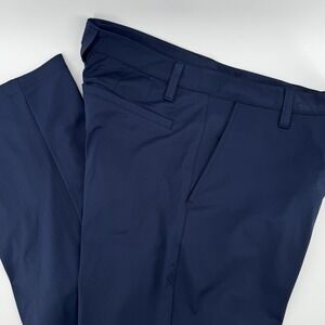 Rhone Mens Commuter Pants Classic Fit Stretch Flex-Knit‎ Performance 31x32 Blue